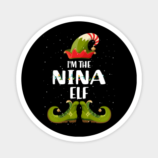 Im The Nina Elf Christmas Magnet